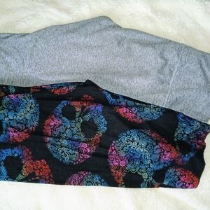 Colorful Skull Print Leggings